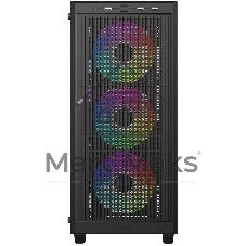 Корпус Case ID-Cooling WARE 300 ARGB Black mATX/win TG/ 4 fans/ Type C/ CPU 160mm/ GPU 320mm/ no PSU