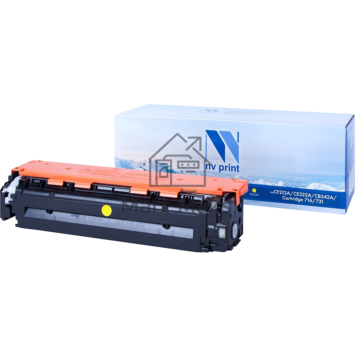 Картридж лазерный NVPrint совместимый HP CF212A/Canon 731 Yellow для LaserJet Color Pro M251n/M251nw/M276n/M276nw/Canon LBP-7100Cn/7110Cw (1800k)