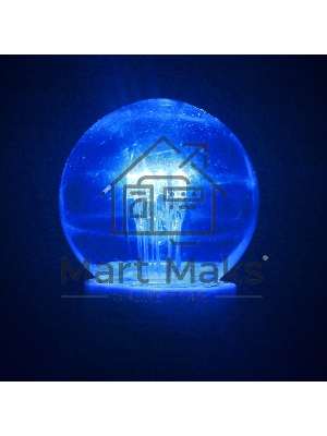 Лампа накаливания шар Neon-night e27 6 LED Ø45мм - синяя, прозрачная колба, эффект лампы накаливания