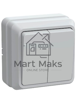 Выключатель Iek EVO20-K01-10-DC ВС20-2-0-ОБ 2кл 10А откр.уст. ОКТАВА (белый)