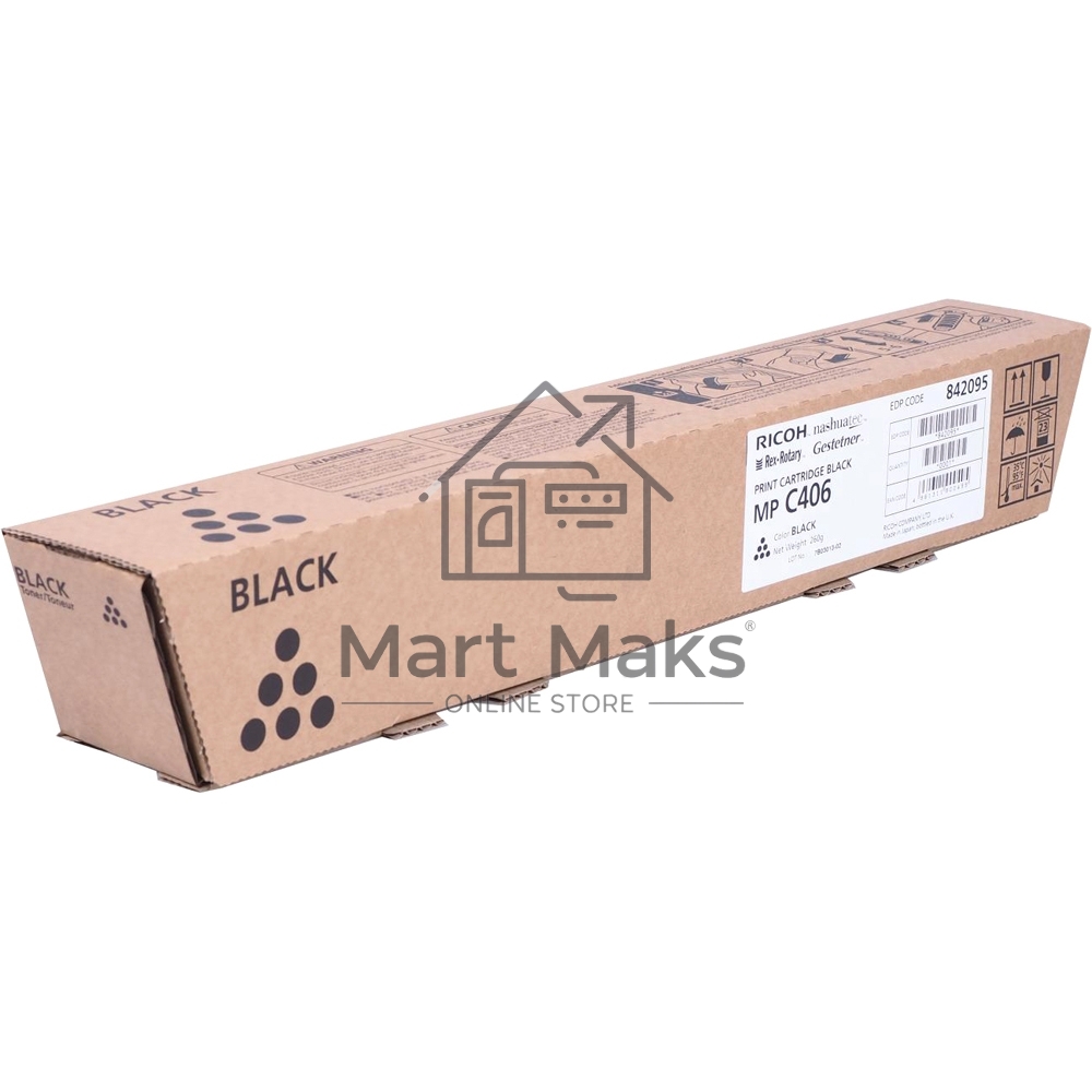 Картридж лазерный тип MP C406 черный для Ricoh MPC306/406/307 (17000стр)