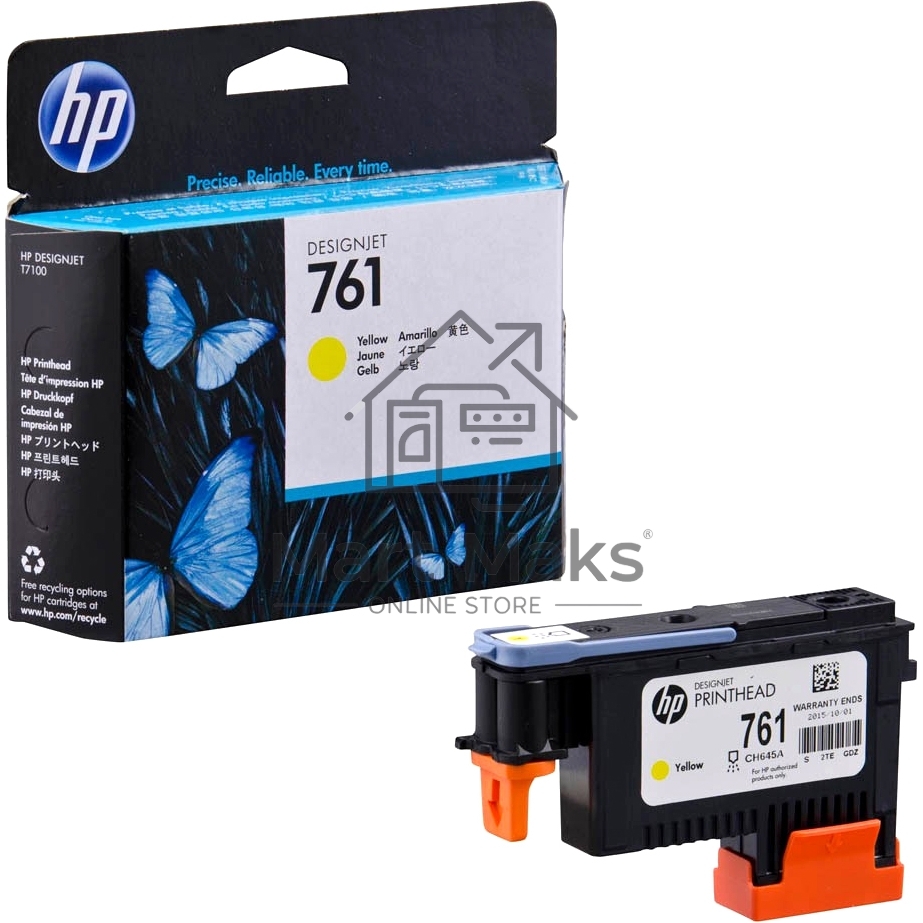 Картридж струйный HP 761 CH645A желтый печатающая головка для HP DJ T7100