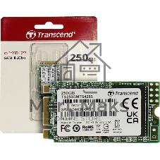Накопитель SSD M.2 Transcend 250Gb MTS425 TS250GMTS425S (SATA3, up to 500/330MBs, 3D NAND, 90TBW, 22x42мм)