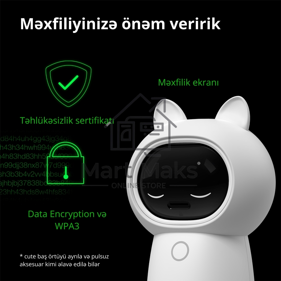 Камера AQARA Camera Hub G3/Камера+ управления/Управление жестами/Камера 360/2K 2304х1296p/Протокол связи:Zigbee/WiFi/Питание:USB-C/ Цвет белый CH-H03