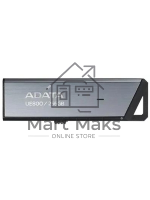 Флешка USB ADATA UE800 (AELI-UE800-256G-CSG), 256Gb, Type-C USB 3.2, R/W 1000/950, серебристый