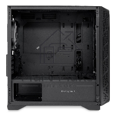 Компьютерный корпус без блока питания HSPD M321, Mesh Mini-tower, черный, slide TG, 0.45 SPCC, 2x140мм ARGb+1x120мм ARGb mATX, mITX 160/340/184мм 2x2.5