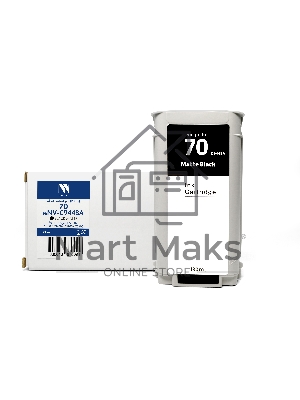Картридж струйный NVPrint 70 (NV-C9448A) Black Matte для HP DesignJet Z2100/Z3100/Z3200/Z5200/Z5400 (130 мл) совместимый