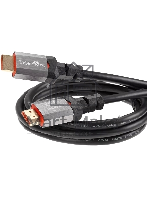 Кабель Telecom TCG365-1M HDMI 19M/M,ver. 2.1, 8K@60 Hz 1m метал разъемы, Telecom TCG365-1M