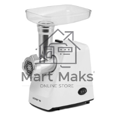 Мясорубка электрическая Polaris PMG1852 RUS белый, 1800 Вт, 2.0 кг/мин, реверс, защита от перегрузки, насадки - 2