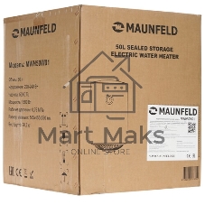 Водонагреватель электрический Maunfeld MWH50W01 белый, накопительный, 50 л, 1,5 кВт