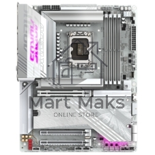 Материнская плата Gigabyte Z890 AORUS ELITE X ICE, LGA 1851, Intel Z890, 4xDDR5, 4xSATA, 5xM.2, 1xPCIe 5.0 x16, 1xPCIe 4.0 x4, 1xPCIe 4.0 x1, 1x 2.5Gb LAN, 4xUSB-A 3.2 Gen 1, 2xUSB-A 3.2 Gen 2, 4xUSB-A 2.0, 1xUSB-C (Thunderbolt 4), 2x3.5 мм, 7.1, ATX