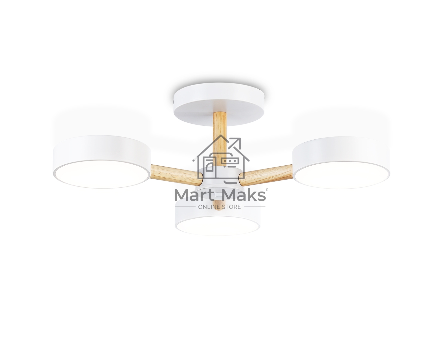 Светильник Ambrella light FL4821/3 WH белый 3000K-6400K 40W D580*160 (ПДУ ИК)