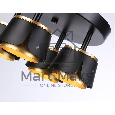 Светильник Ambrella light TN71243/4 BK/GD черный/золото GX53/4 D250*147