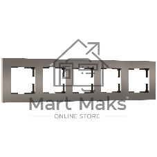 Рамка на 5 постов Slab (бронза софт) W0052963