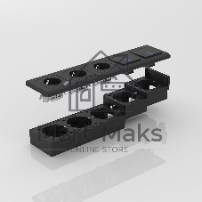 Коробка для накладного монтажа Werkel W8000008 (черный)