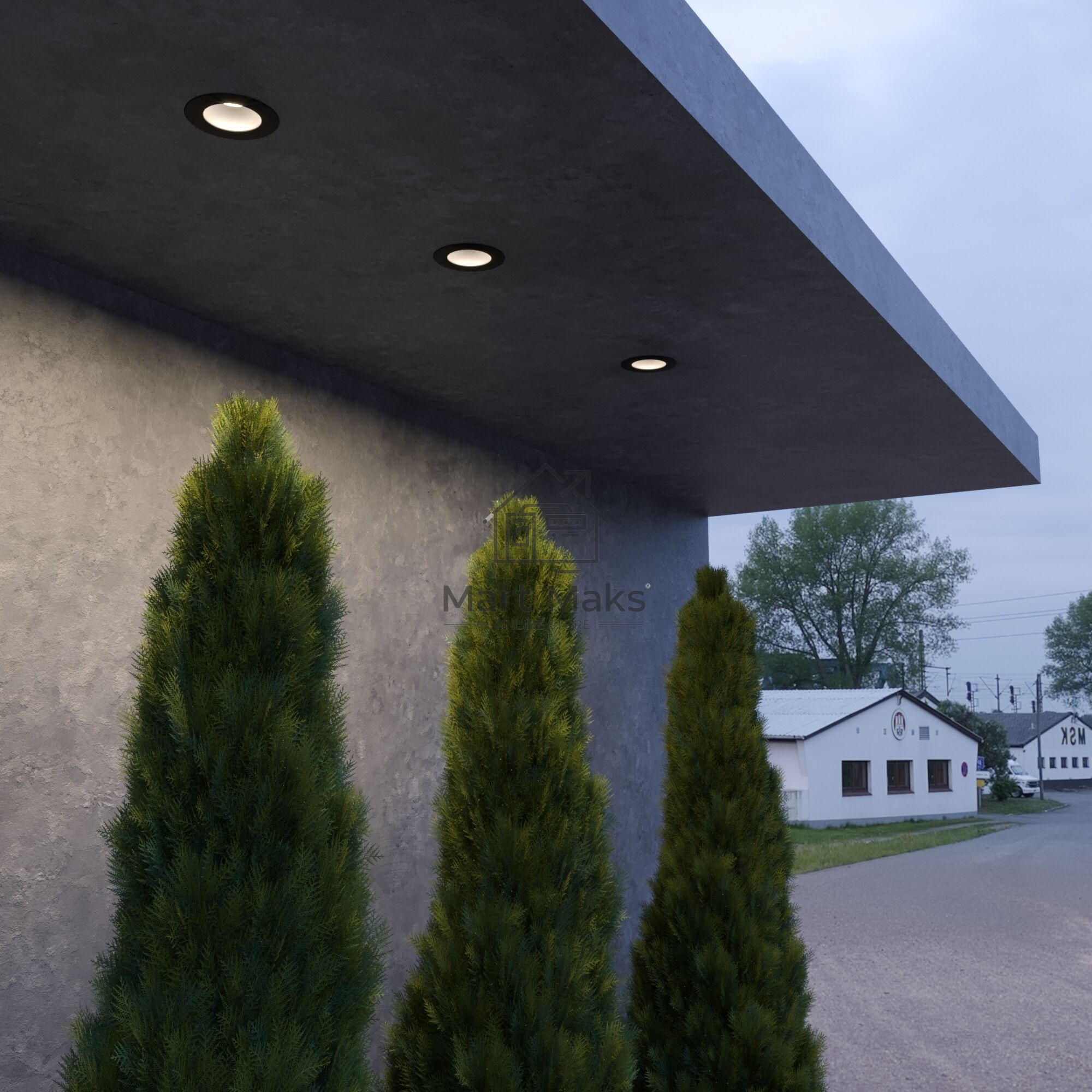 Светильник садово-парковый встраиваемый 3000K черный Light LED 3003 (35128/U)