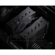 Кулер для процессора Noctua NH-D15S chromax черный, 140 мм, медь, 1500 об/мин, 24.6 дБ, 4 pin PWM, высота 160 мм
