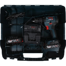 Дрель-шуруповерт Bosch GSB 18V-50 + L Аккумуляторная, 18В, 2 АКБ, Кейс, Ударная