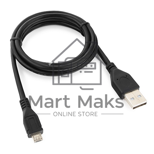 Кабель USB 2.0 Pro Cablexpert CCP-mUSB2-AMBM-1M, AM/microBM 5P, 1м, экран, черный, пакет