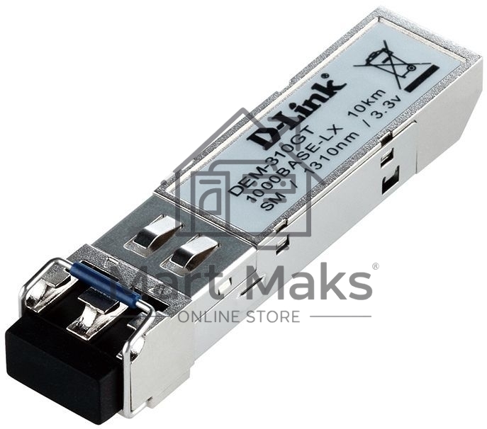 Трансивер D-Link DEM-310GT/DD, 1-port mini-GBIC LX Single-mode Fiber Transceiver (up to 10km, support 3.3V power), DDM support