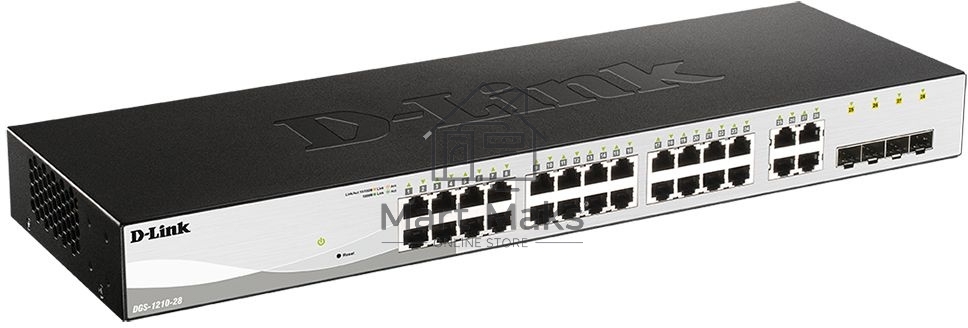 Коммутатор D-Link DGS-1210-28/FL 24G 4GBIC управляемый
