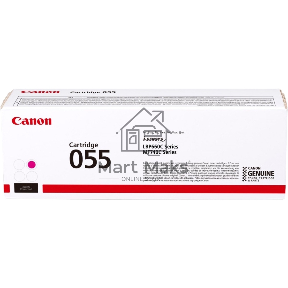 Картридж лазерный Canon 055 M (3014C002) пурпурный (2100 стр.) для Canon i-SENSYS серий MF740, LBP660