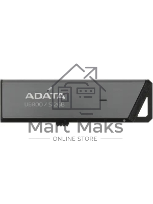 Флешка USB ADATA UE800 (AELI-UE800-512G-CSG), 512Gb, Type-C USB 3.2, R/W 1000/1000, серебристый