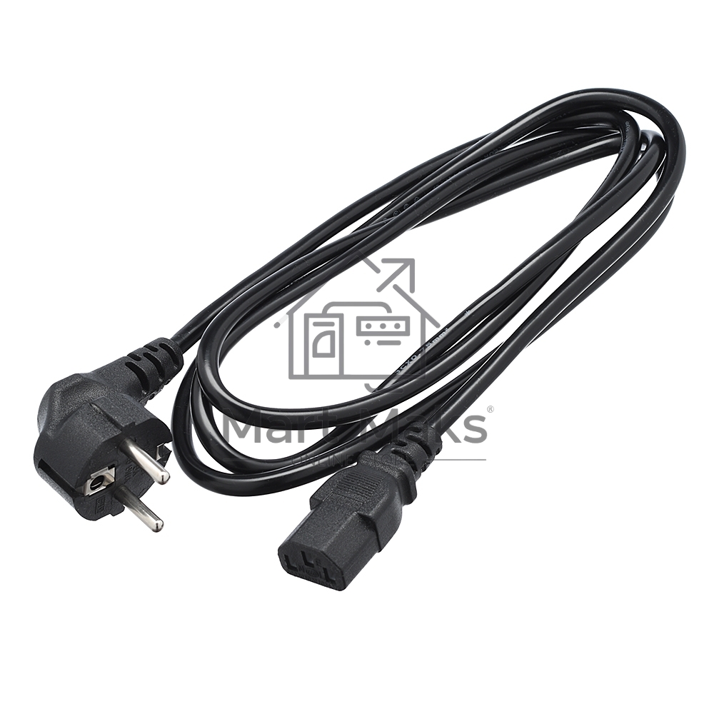 Кабель питания GOPOWER CEE 7/7-C13 3.0M 00-00027328 BLACK