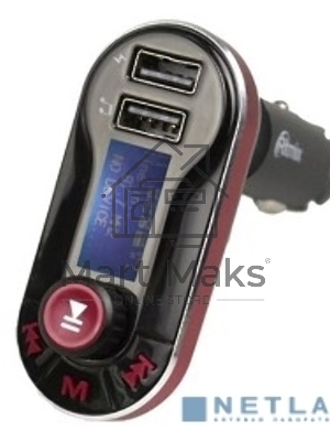 Автомобильный FM-модулятор Ritmix FMT-A780 черный SD USB