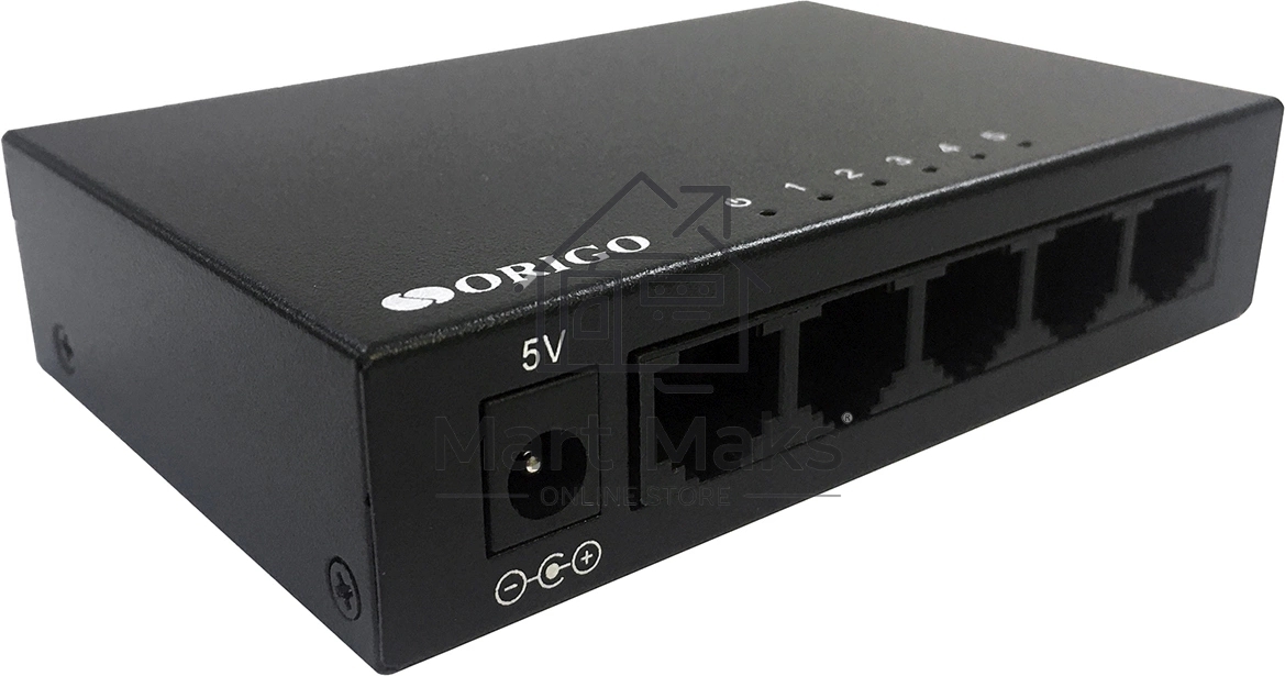 Неуправляемый коммутатор ORIGO OS2205/A2A 5x1000Base-T, корпус металл