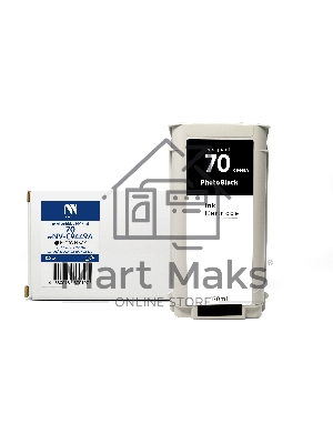 Картридж струйный NVPrint 70 (NV-C9449A) Photo Black для HP DesignJet Z2100/Z3100/Z3200/Z5200/Z5400 (130 мл) совместимый