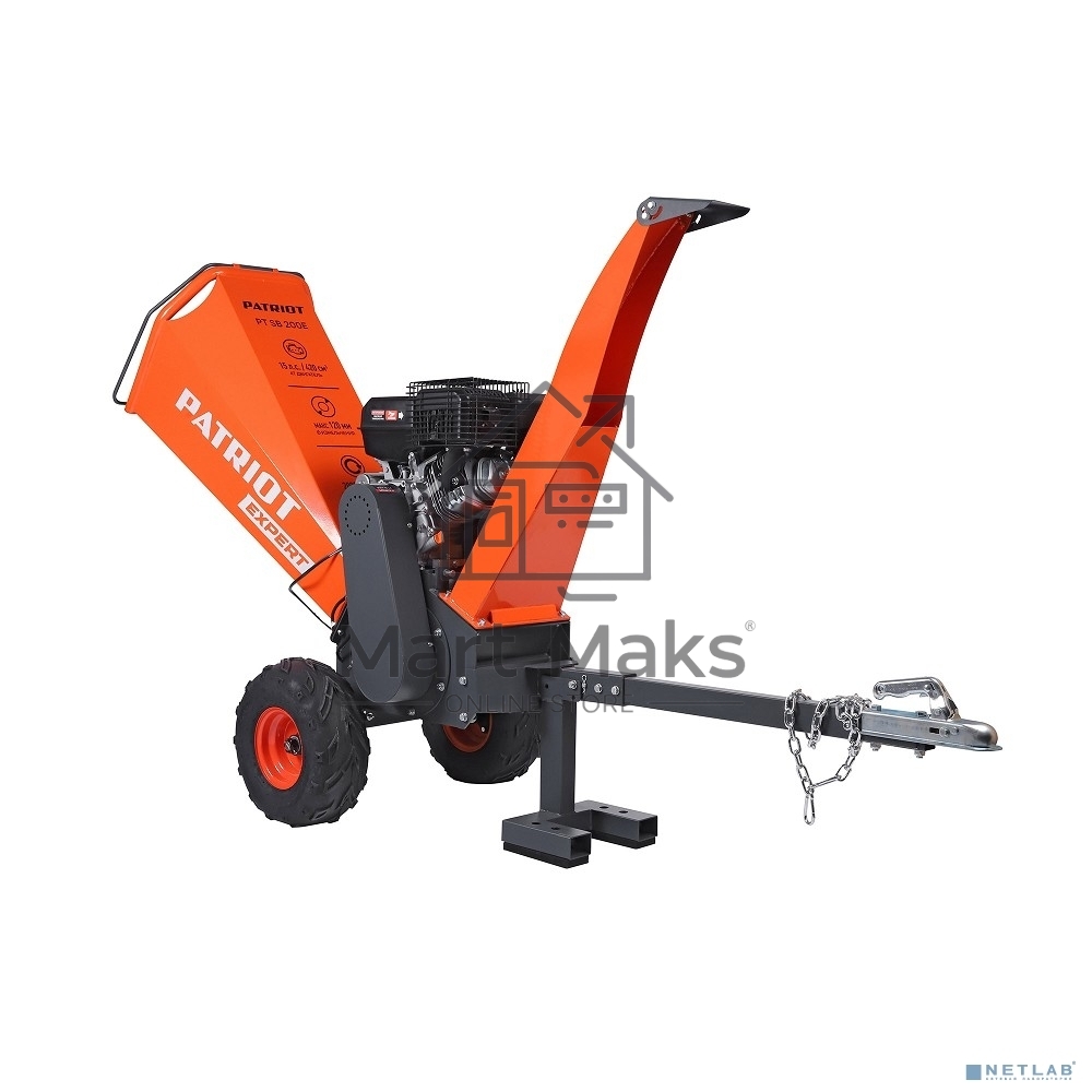 Измельчитель бензиновый PATRIOT PT SB200 E, 13л.с. электрозапуск, макс диаметр веток 100мм