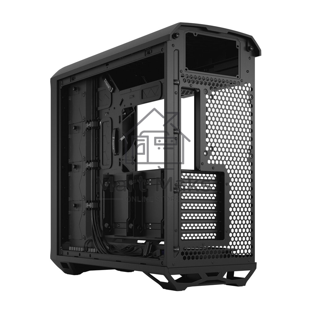Корпус Fractal Design Torrent Black Solid / E-ATX, 2x3.5, 4x2.5, 7xPCI, 1xUSB-C, 2xUSB3.0 / 2x180mm, 3x140mm fans inc. / FD-C-TOR1A-05
