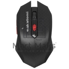 Мышь беспроводная Nakatomi MRON-08U черный, 1600 dpi, радиоканал, USB, кнопки - 6