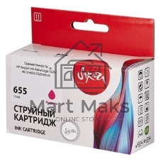 Картридж струйный Sakura CZ111AE (№655 Magenta) для HP, пурпурный, 11 мл., 600 к.