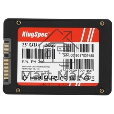 Накопитель SSD KingSpec P4-240, 240Gb, SATA III, 2.5