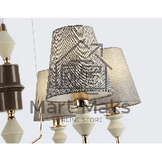 Люстра Ambrella light LH75401/6 GD/GR золото/серый E14*6 max 40W D700*1260