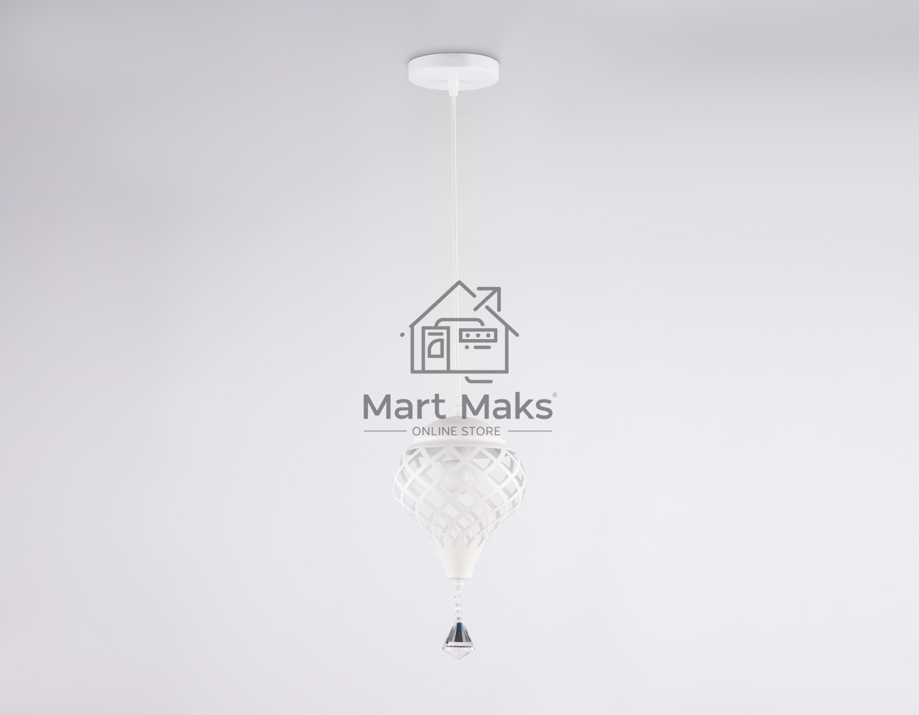 Светильник Ambrella light TR8441 WH белый E27 max 40W D170*800