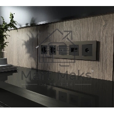 Рамка на 5 постов Slab (бронза софт) W0052963