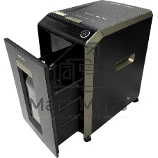 Шредер Office Kit SA200С 3,8x10 черный/серый с автоподачей (секр.P-4) фрагменты 220лист. 40лтр. скобы пл.карты
