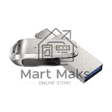 Флешка USB Sandisk Ultra Dual Luxe (SDDDC4-032G-G46), 32Gb, USB 3.2 Gen 1/Type-C, R/W 150/40, серебристый