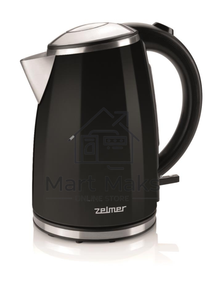 Чайник электрический Zelmer ZCK1274B 1.7л. 2200Вт черный корпус: металл