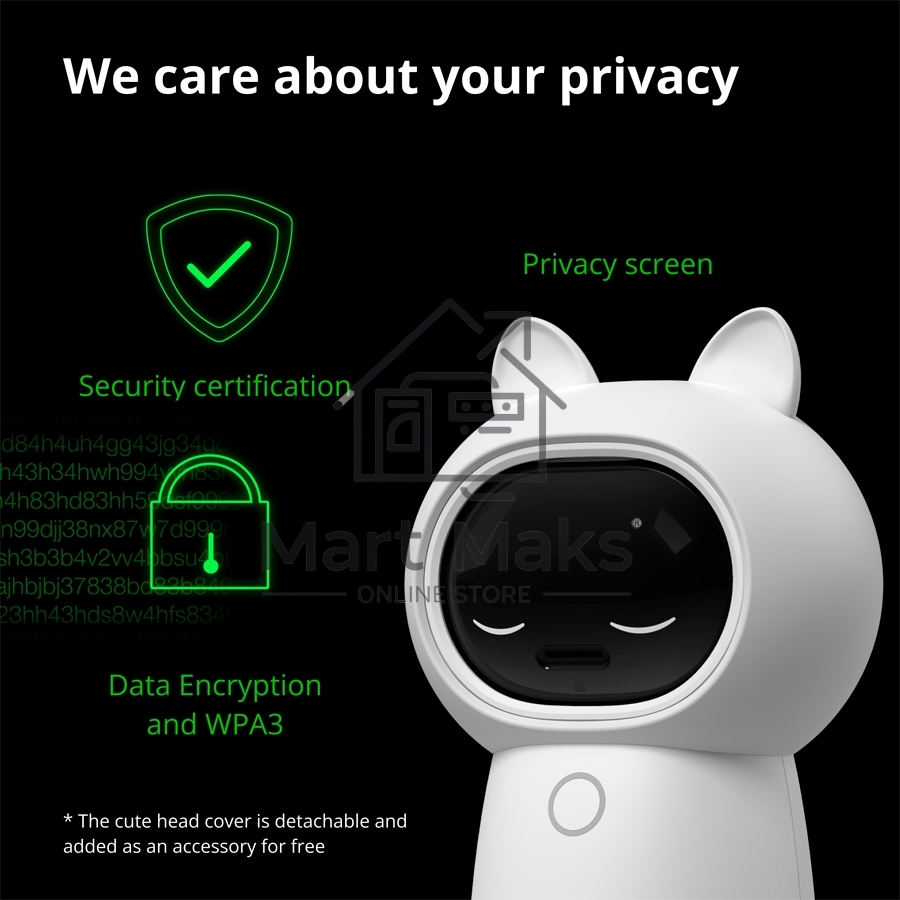 Камера AQARA Camera Hub G3/Камера+ управления/Управление жестами/Камера 360/2K 2304х1296p/Протокол связи:Zigbee/WiFi/Питание:USB-C/ Цвет белый CH-H03
