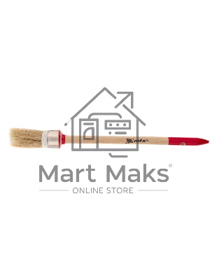 Кисть круглая Профи №2 (20 мм), натуральная щетина, деревянная ручка MTX 82041