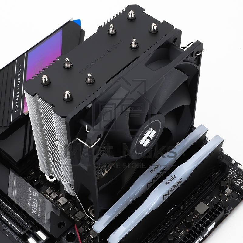 Кулер для процессора Thermalright Assassin X 120 Refined SE LGA1700 (4-pin PWM, 148mm, Ni/Cu, 4x6mm, 1x120mm, 66.17CFM, 25.6dBA, 1550RPM, S: 1700, silver, black)