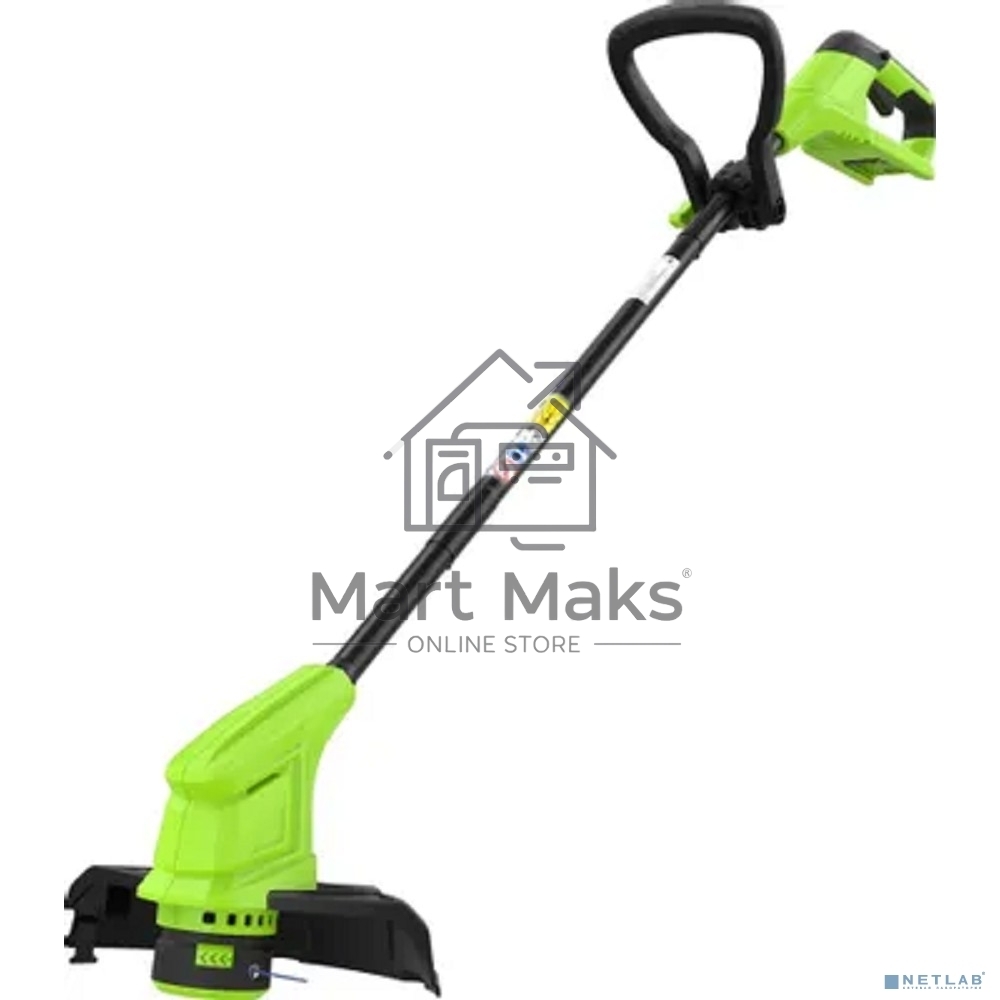 Триммер Greenworks 25см, авт., 24V, с АБ 2 А.ч. и ЗУ слайдер 2,0А  2107207SA