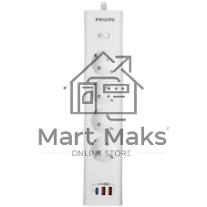 Сетевой фильтр Philips CHP8246WB/51 3м, 4 розетки, белый