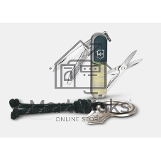Нож перочинный Victorinox Classic SD New York Style (0.6223.E223) 58мм 7 функций зеленый подар.коробка