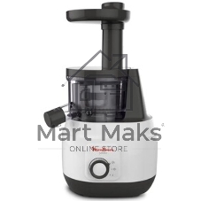 Соковыжималка Moulinex ZU150110 белый/черный, шнековая вертикальная, 150 Вт, 800 мл, электронное, реверс