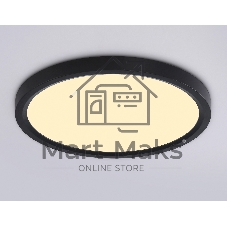 Светильник светодиодный ультратонкий Ambrella light FZ1904 BK черный IP54 20W 3000K-6500K CCT-переключатель D300*25 (Без ПДУ)